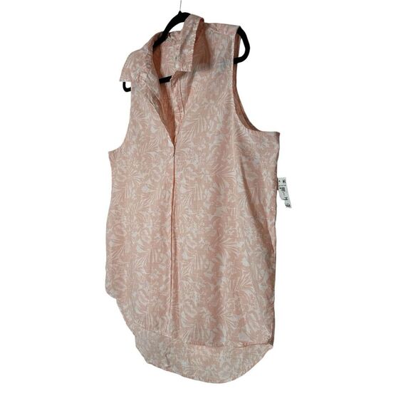 New Style & Co Blouse Women XL Shirt Pull Over Flower‎ Bohemian Sleeveless Boho - Picture 5 of 10